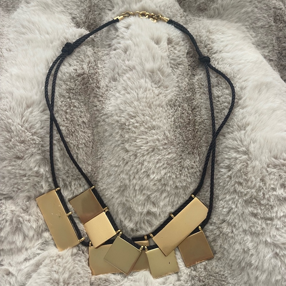 Madewell contemporary Gold Geometric Necklace
